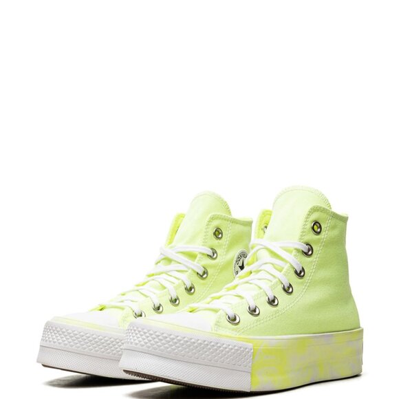 Converse Women's Unisex Chuck Taylor All Star High Top Sneaker, Volt Glow - Picture 1 of 5
